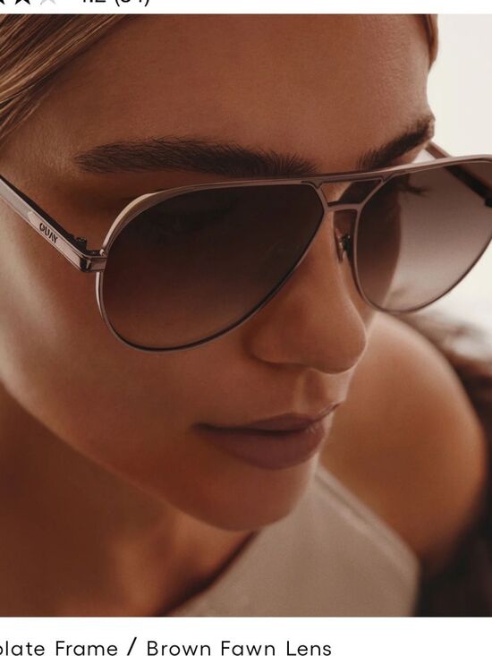 QUAY Open Tab Aviator style Sunglasses NWT main image 8